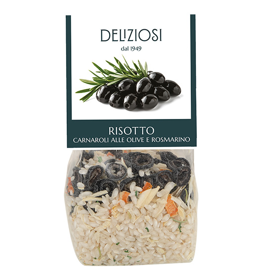 Risotto Carnaroli alle olive e rosmarino